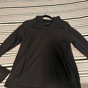Athleta Black Quarter-Zip Pullover